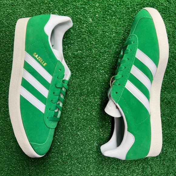 Adidas Gazelle Low Mens Casual Shoes Green Cloud White IG2092 NEW Multi Sz - Picture 4 of 4